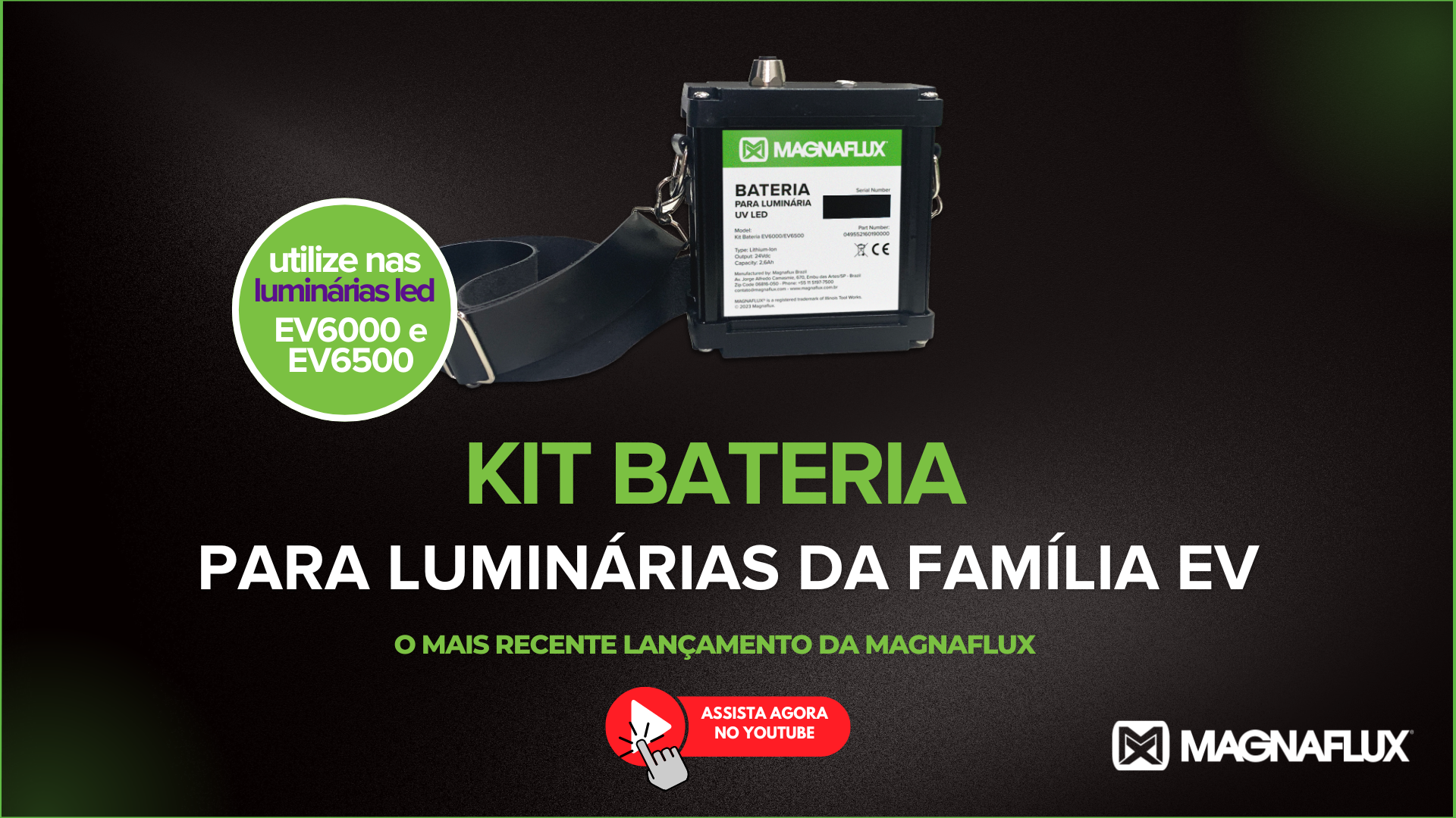 Kit Bateria para Luminárias LED EV